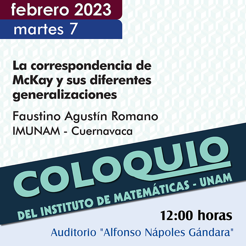 Coloquio del IMUNAM - C. U.