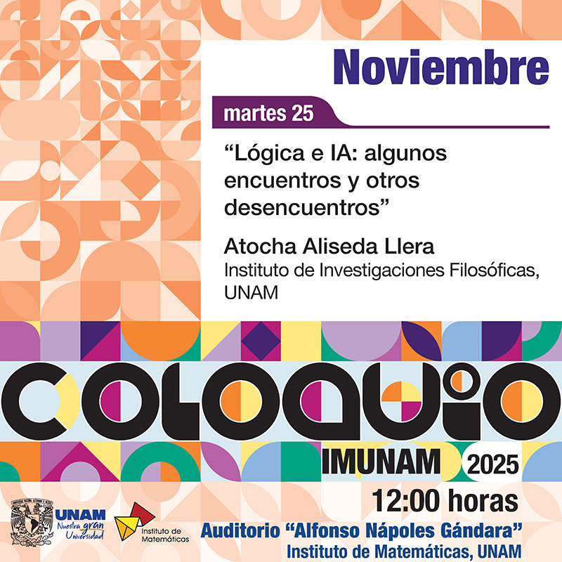 Coloquio del IMUNAM - C. U., noviembre 2025
