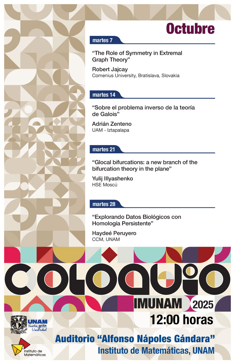 Coloquio del IMUNAM - C. U., octubre 2025