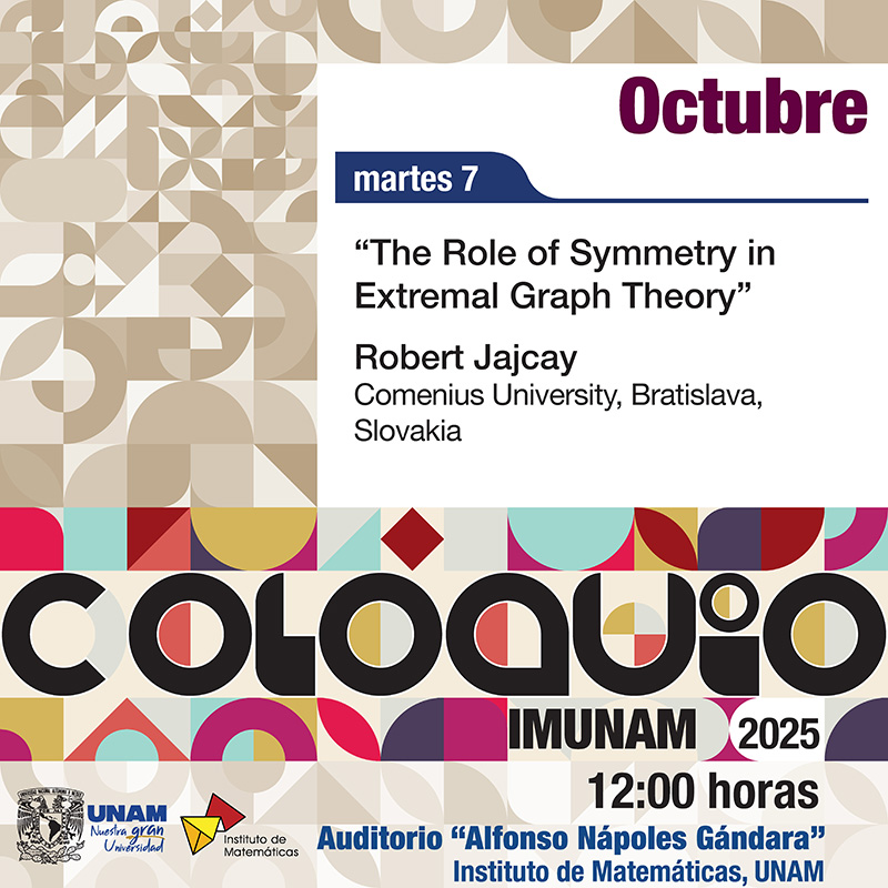 Coloquio del IMUNAM, octubre 2025