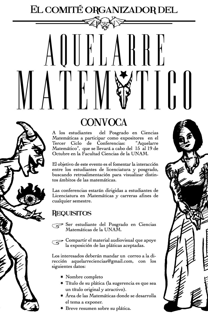 Convocatoria para 3er ciclo del "Aquelarre Matemático"