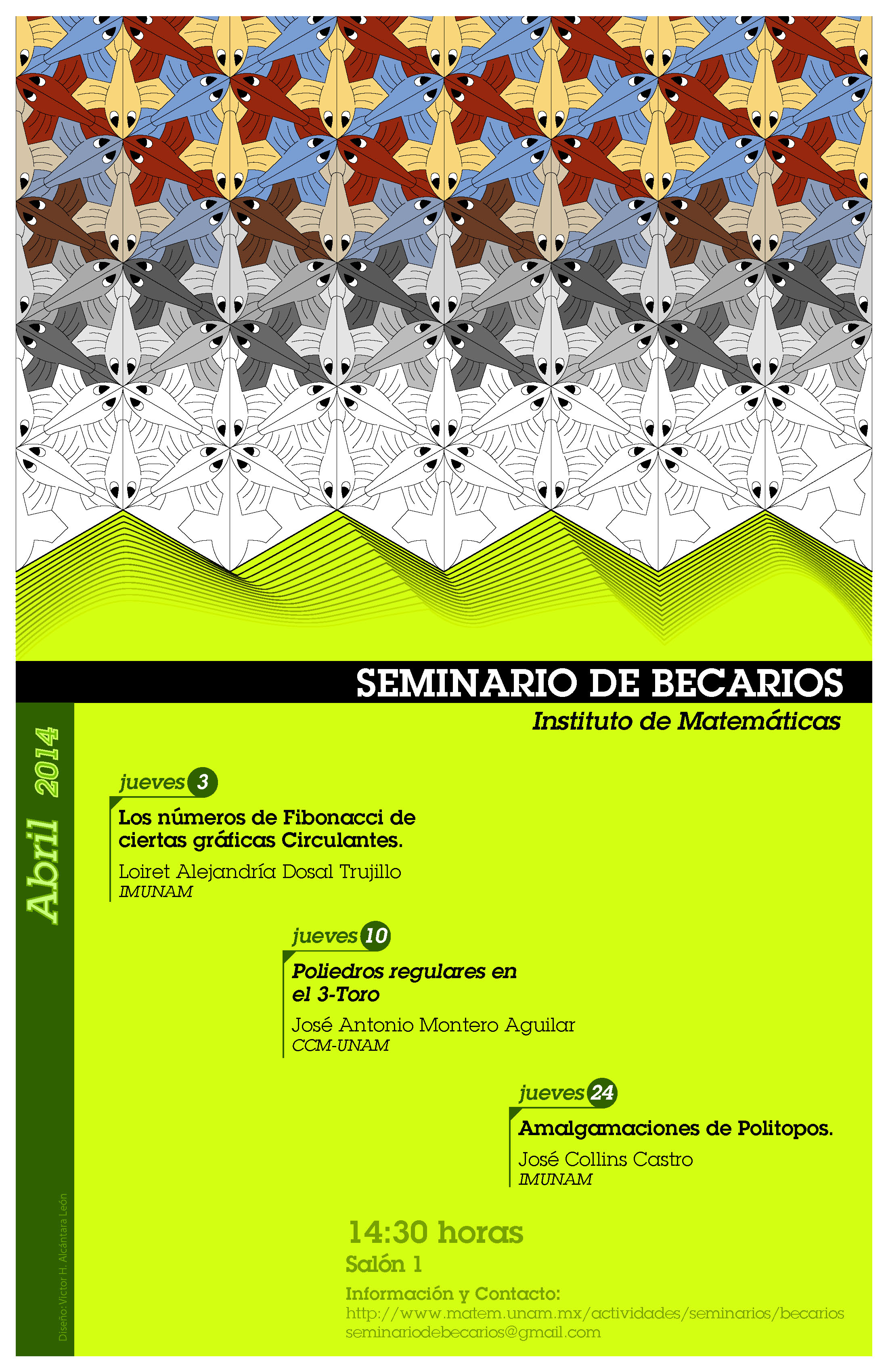 Abril: Sesiones del Seminario de Becarios