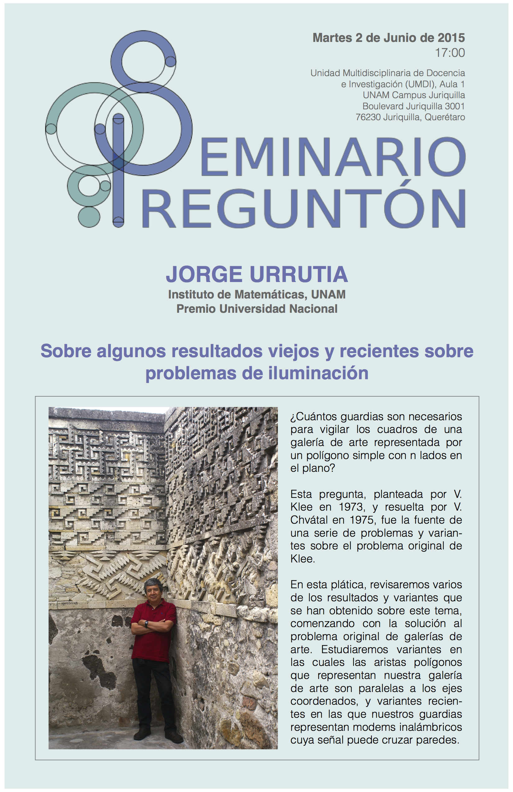 Seminario Preguntón:  Jorge Urrutia