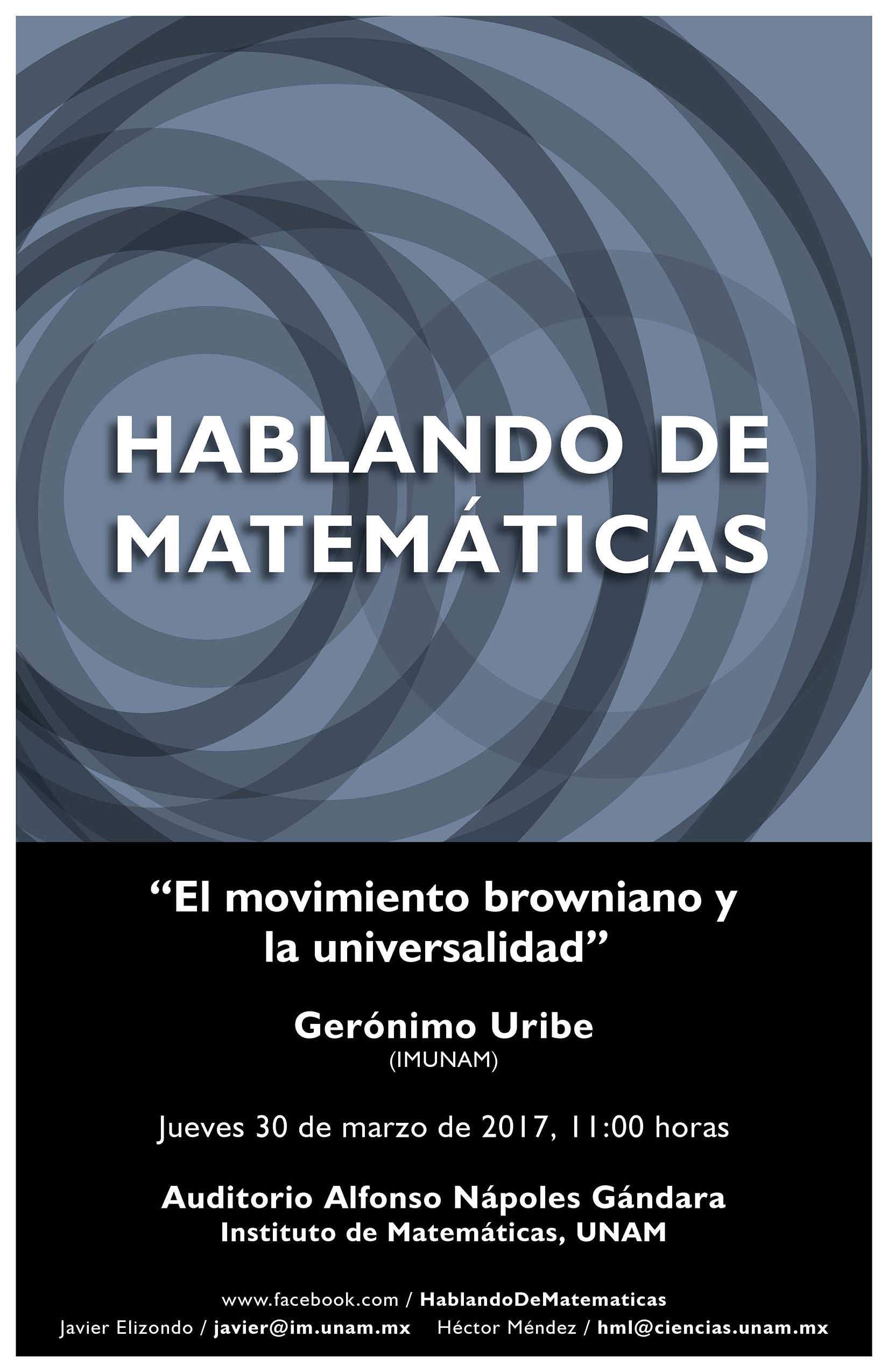 Hablando de Matemáticas: Gerónimo Uribe, IMUNAM