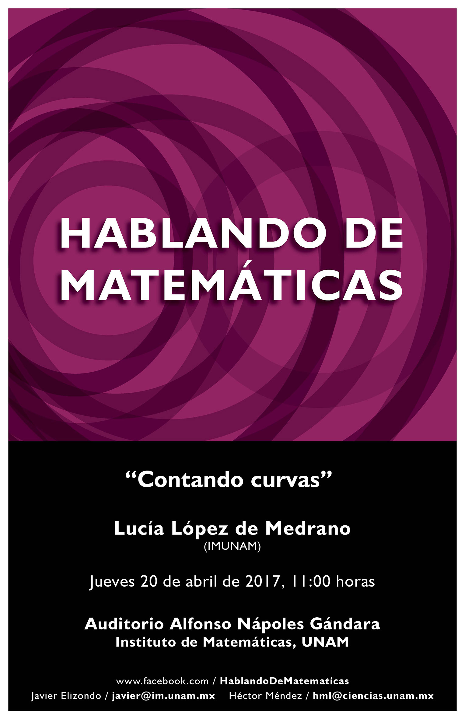 Hablando de Matemáticas: Lucía López de Medrano, IMUNAM