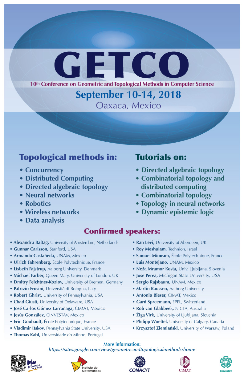 10th Conference on Geometric and Topological Methods in Computer Science (GETCO)