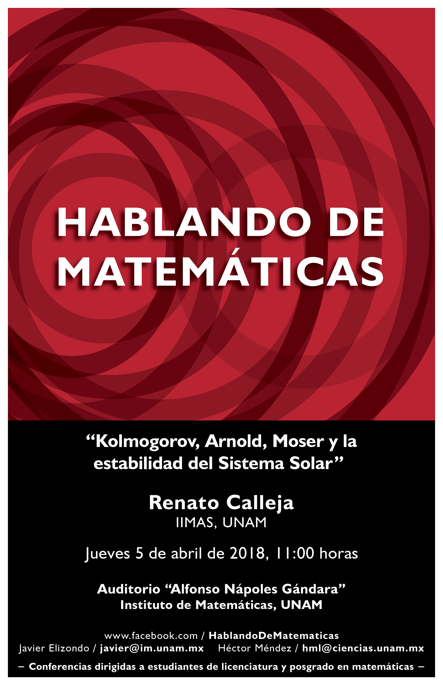 Hablando de Matemáticas: Renato Calleja, IIMAS, UNAM