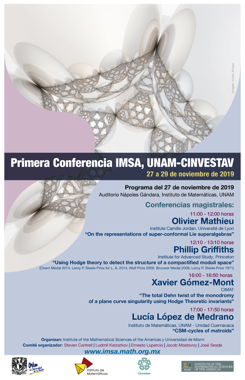 Primera Conferencia IMSA, UNAM-Cinvestav