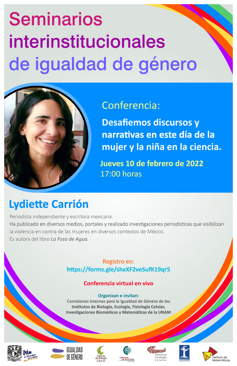 Conferencia CInIG: Desafiemos discursos y narrativas en este día de la mujer y la niña en la ciencia.