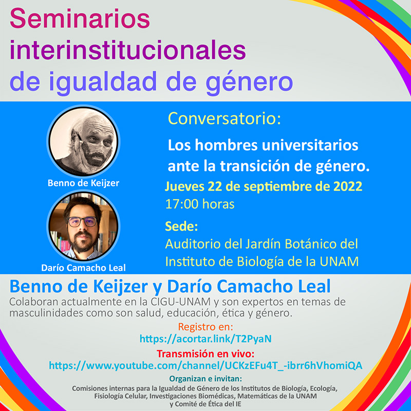 Conversatorio CInIG: Los hombres universitarios ante la transición de género