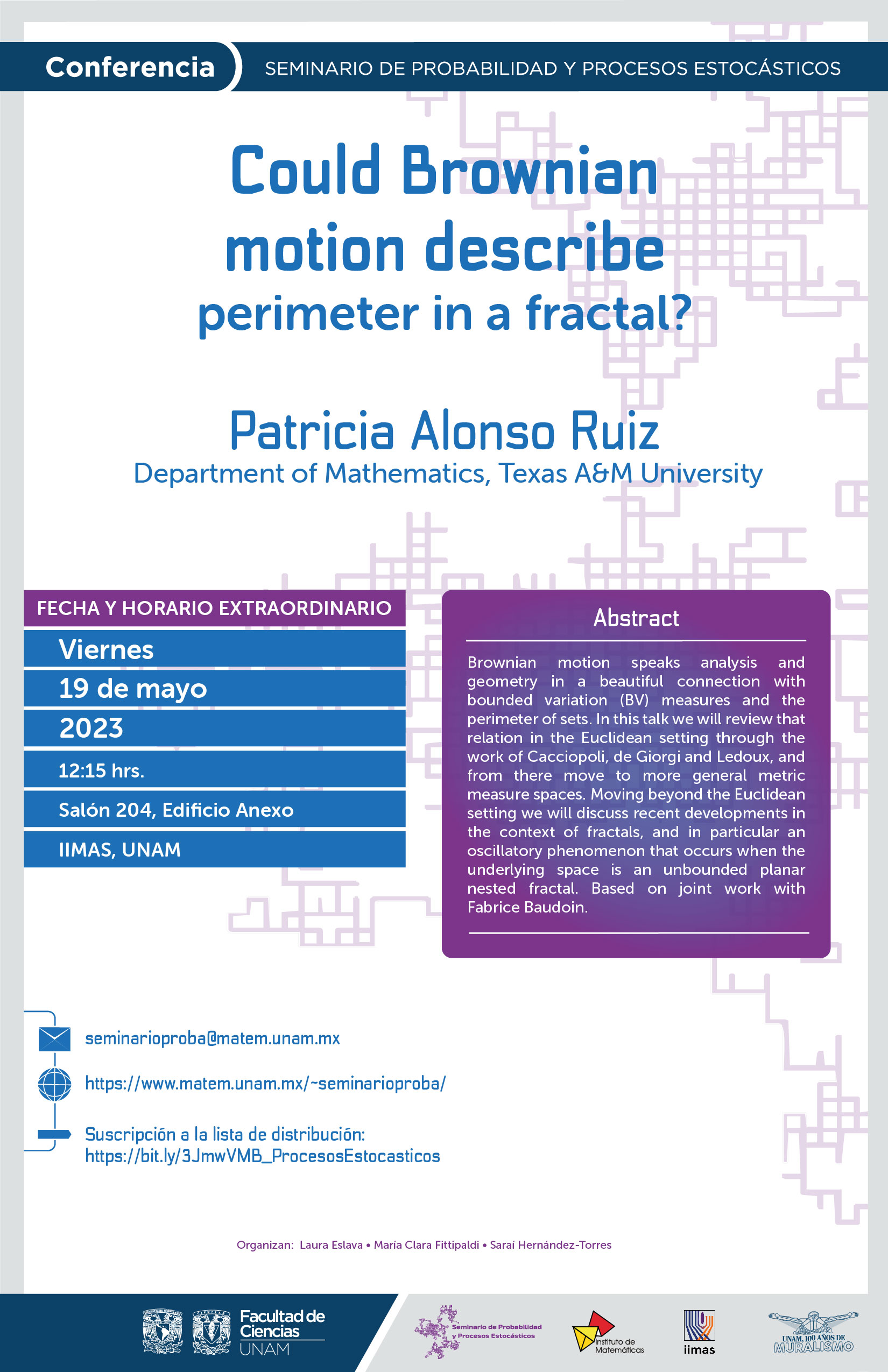 Seminario de Probabilidad y Procesos Estocásticos