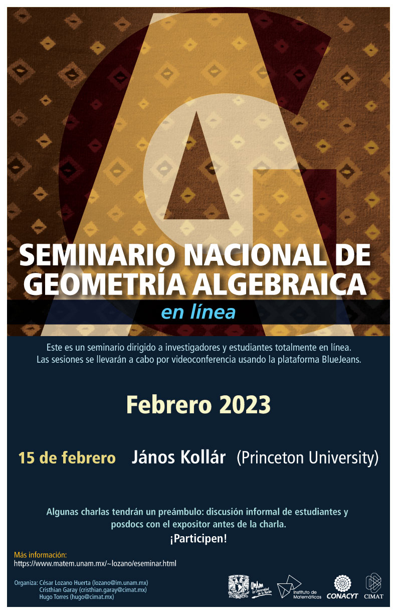 Seminario Nacional de Geometría Algebraica en línea