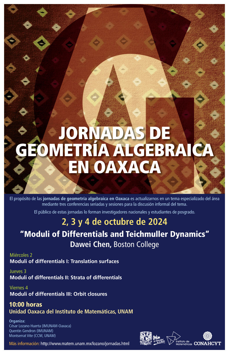 Jornada de geometría algebraica en Oaxaca