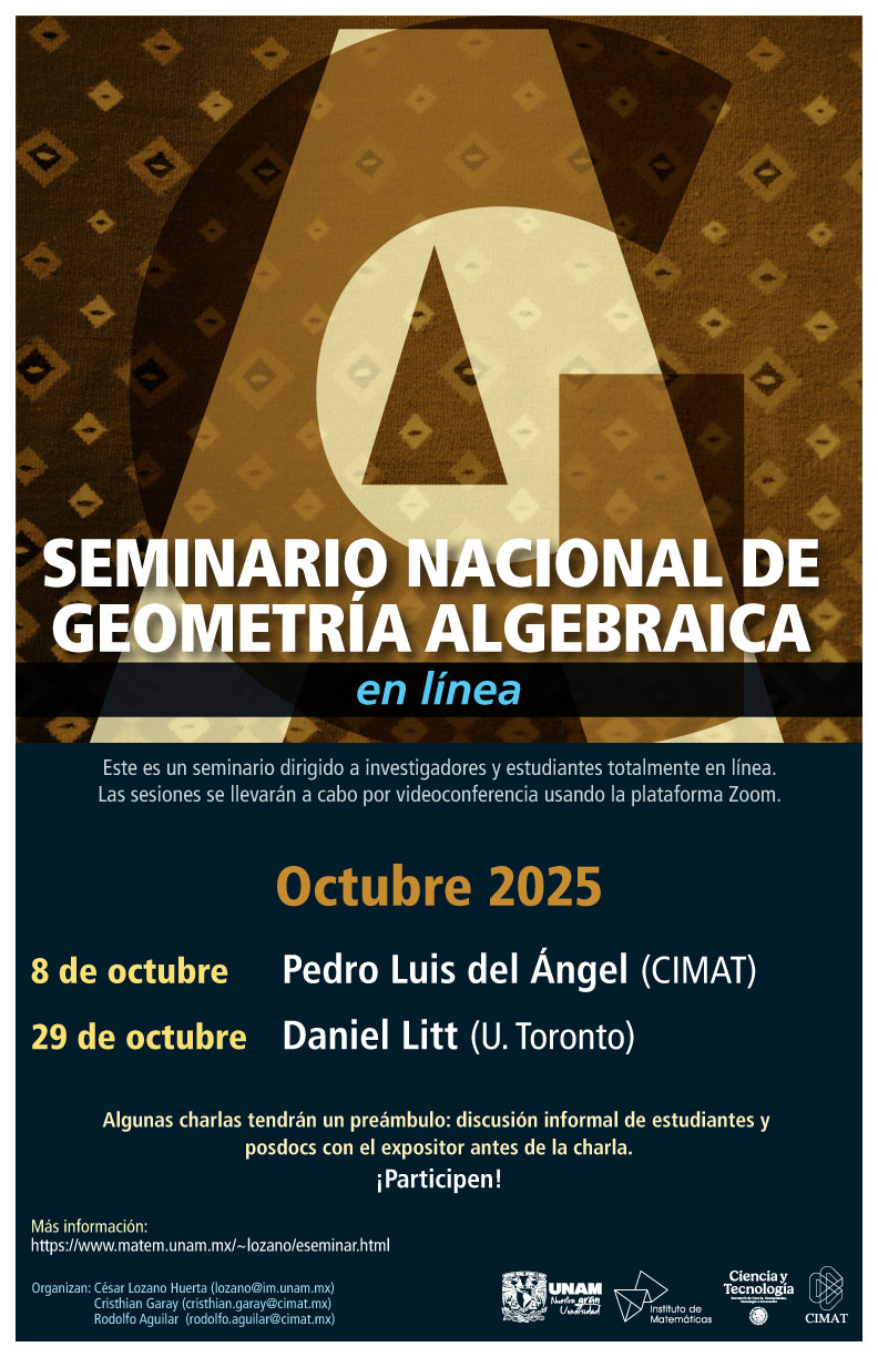 Seminario Nacional de Geometría Algebraica en línea