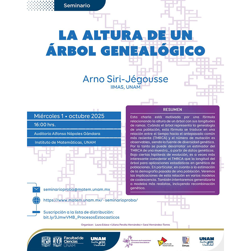 Seminario de Probabilidad y Procesos Estocásticos