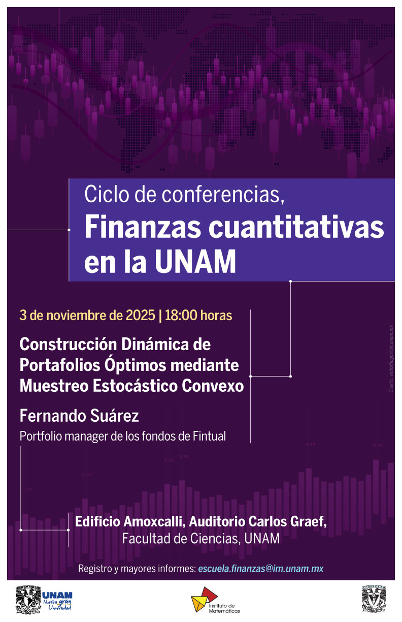 Construcción Dinámica de Portafolios Óptimos mediante Muestreo Estocástico Convexo: Ciclo de conferencias "Finanzas cuantitativas en la UNAM"