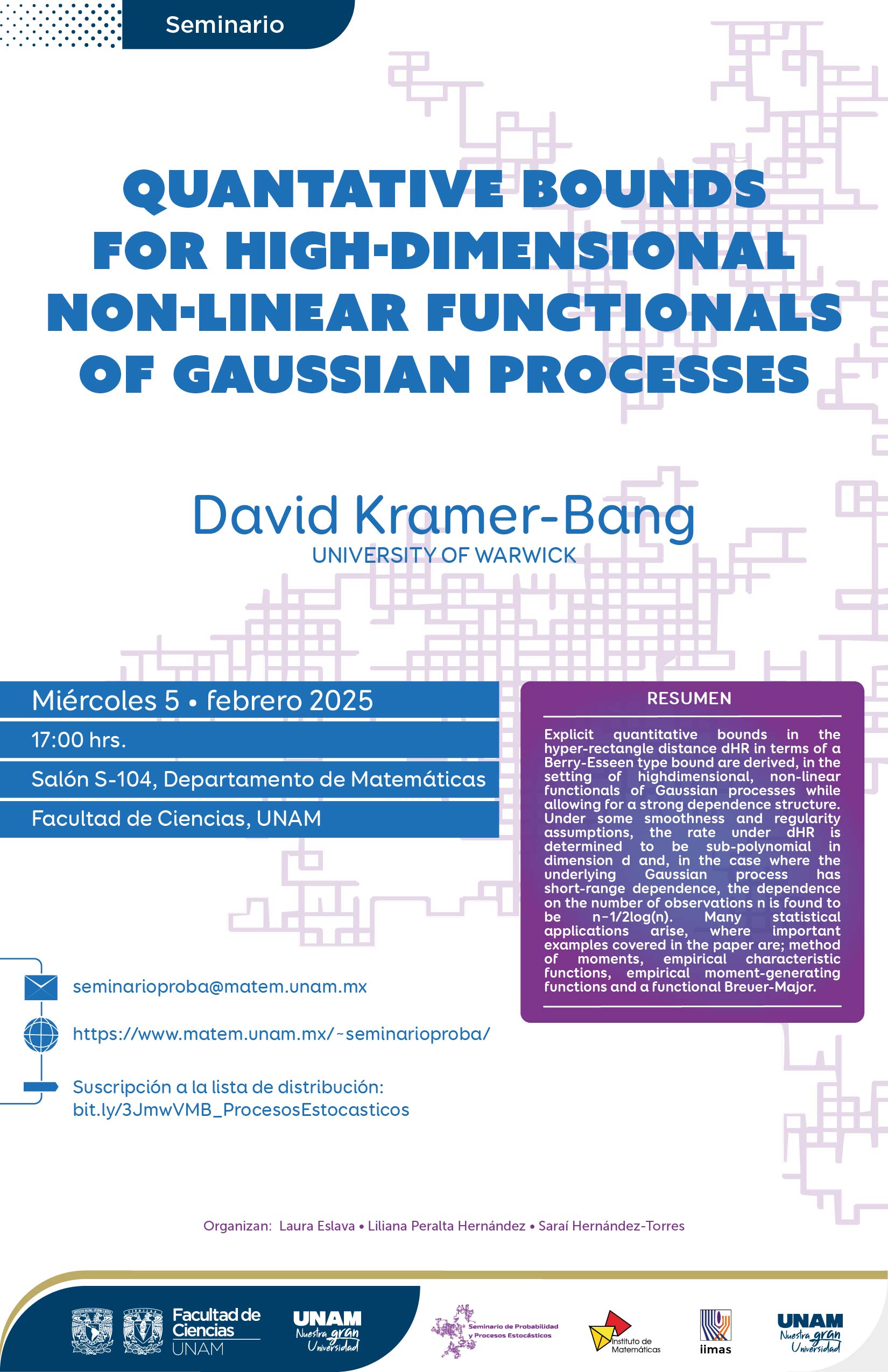 Seminario de Probabilidad y Procesos Estocásticos