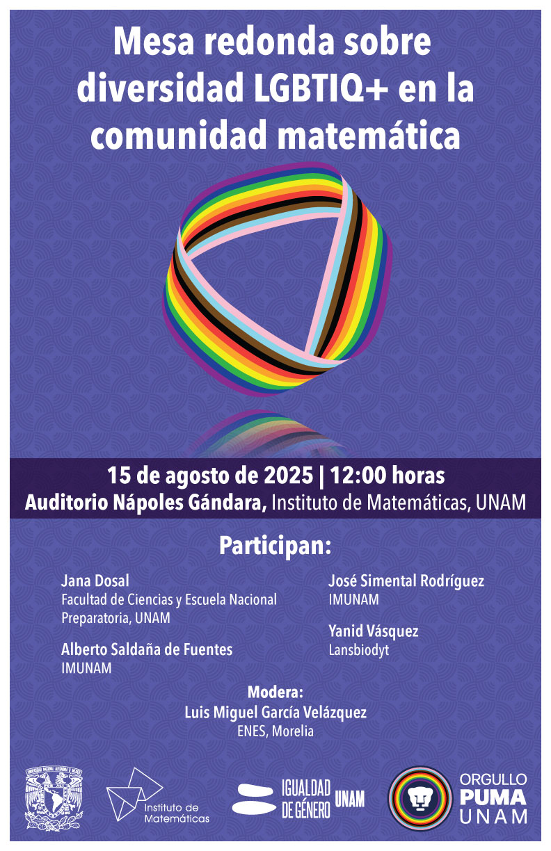 Mesa redonda sobre diversidad LGBTIQ+ en la comunidad matemática