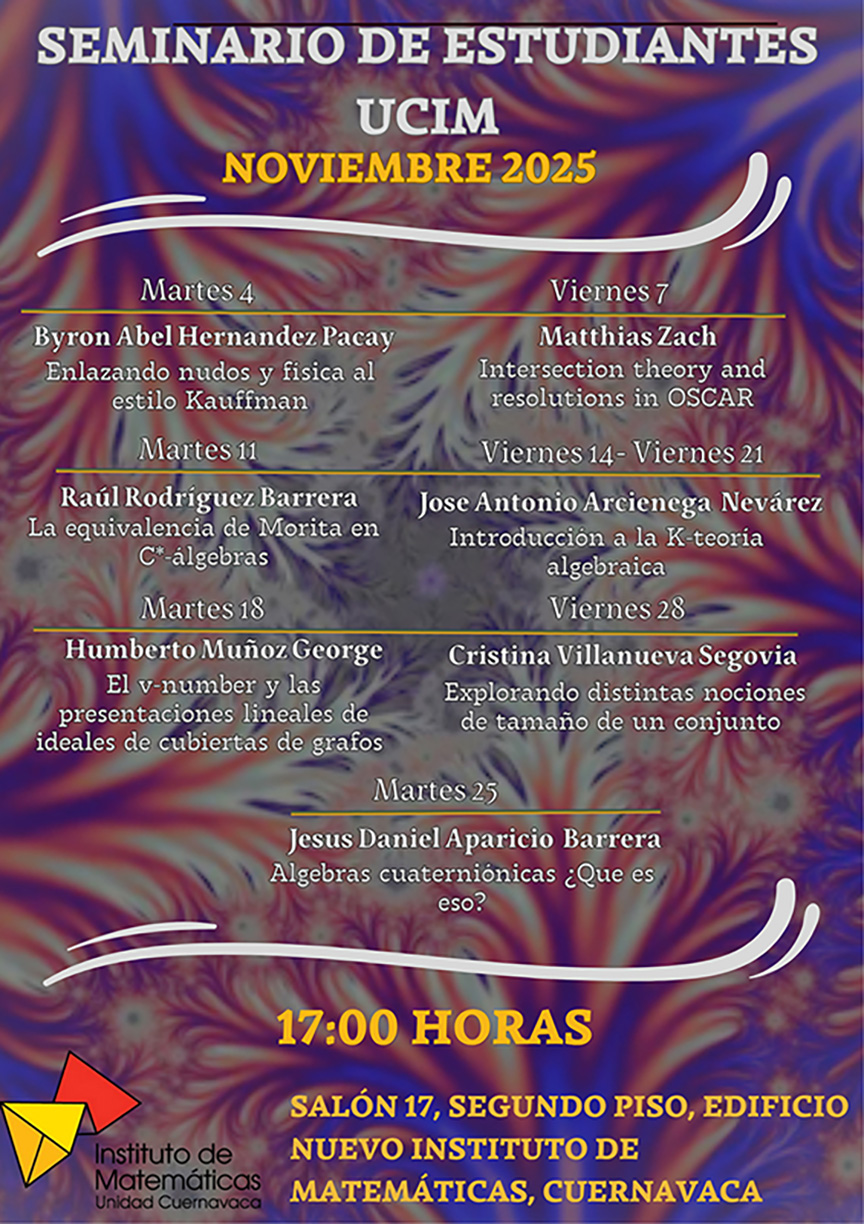 Seminario de estudiantes, IMUNAM, Cuernavaca
