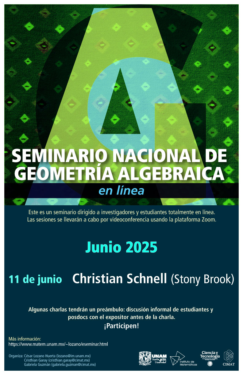 Seminario Nacional de Geometría Algebraica en línea