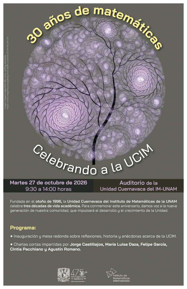 30 años de matemáticas, celebrando a la UCIM