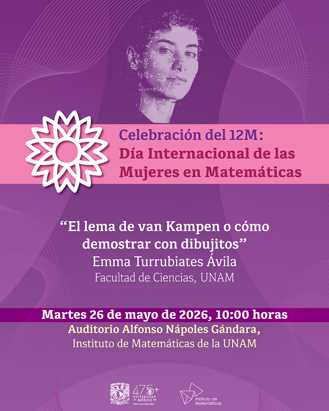 Conferencia “El lema de van Kampen o cómo demostrar con dibujitos” - Celebración del 12M: Día Internacional de las Mujeres en las Matemáticas