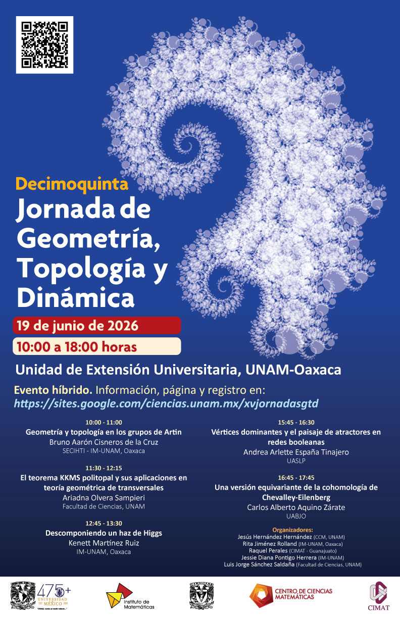 Decimoquinta Jornada de Geometría, Topología y Dinámica