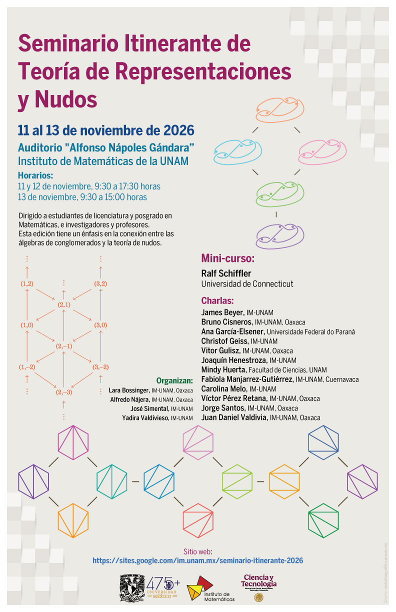 Seminario Itinerante de Teoría de Representaciones y Nudos