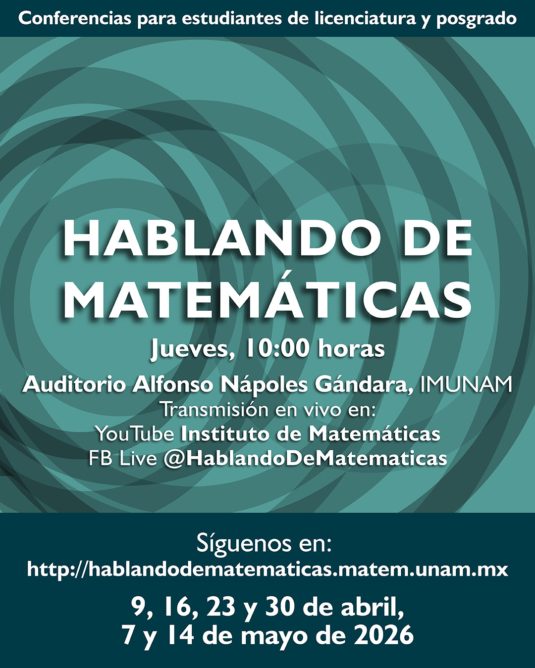 Hablando de Matemáticas: 2026