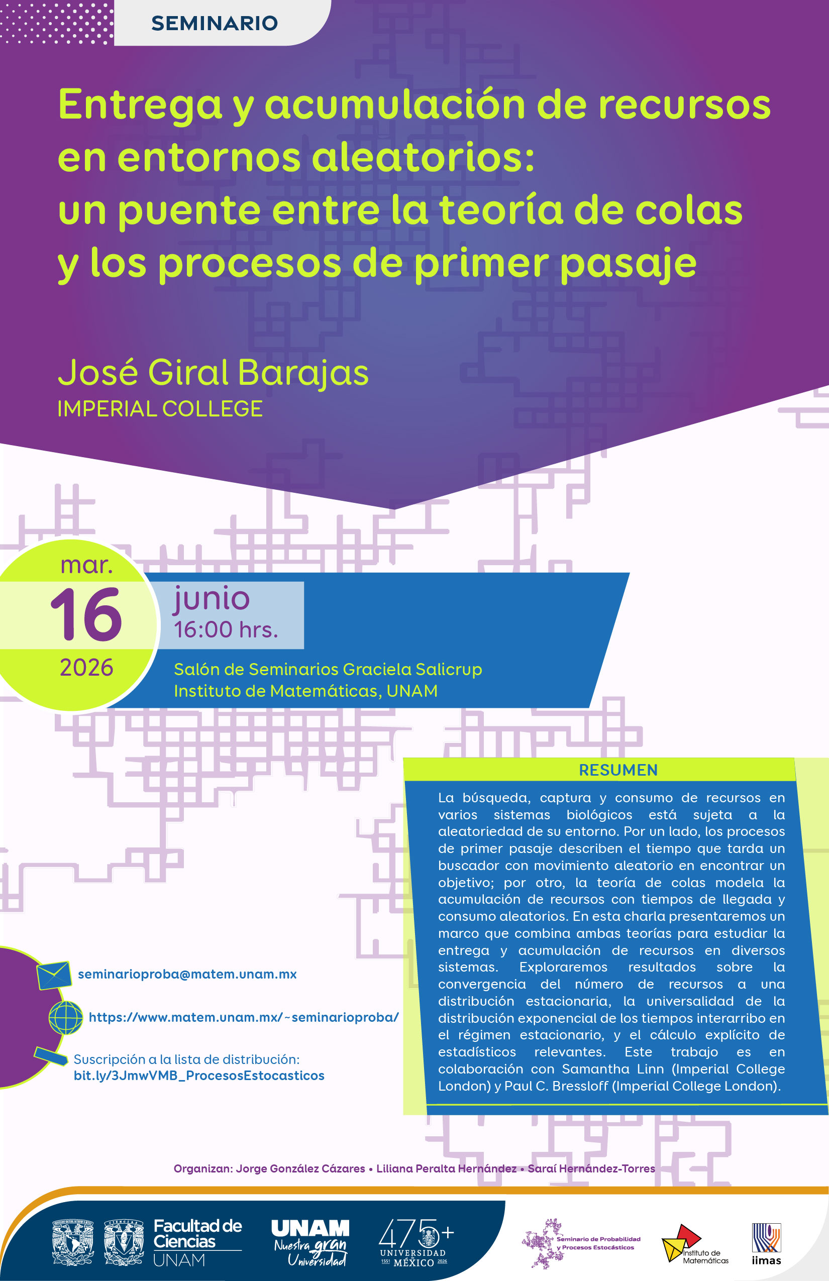 Seminario de Probabilidad y Procesos Estocásticos