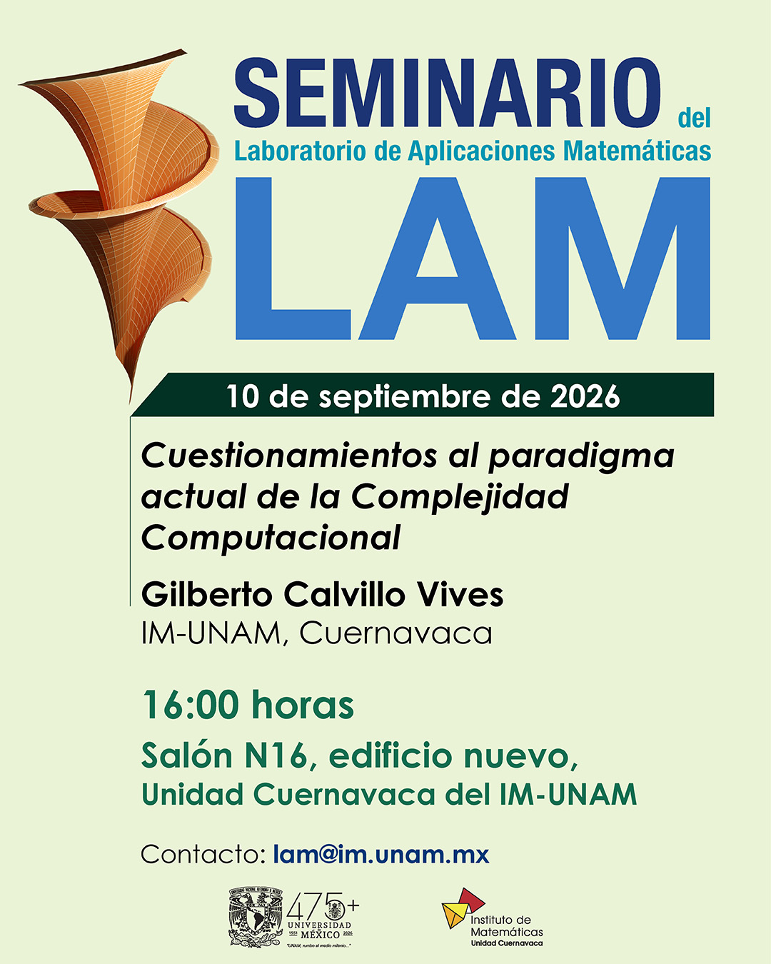 Seminario del Laboratorio de Aplicaciones Matemáticas (LAM)