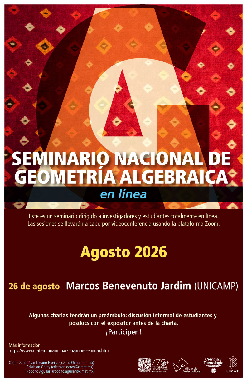 Seminario Nacional de Geometría Algebraica en línea