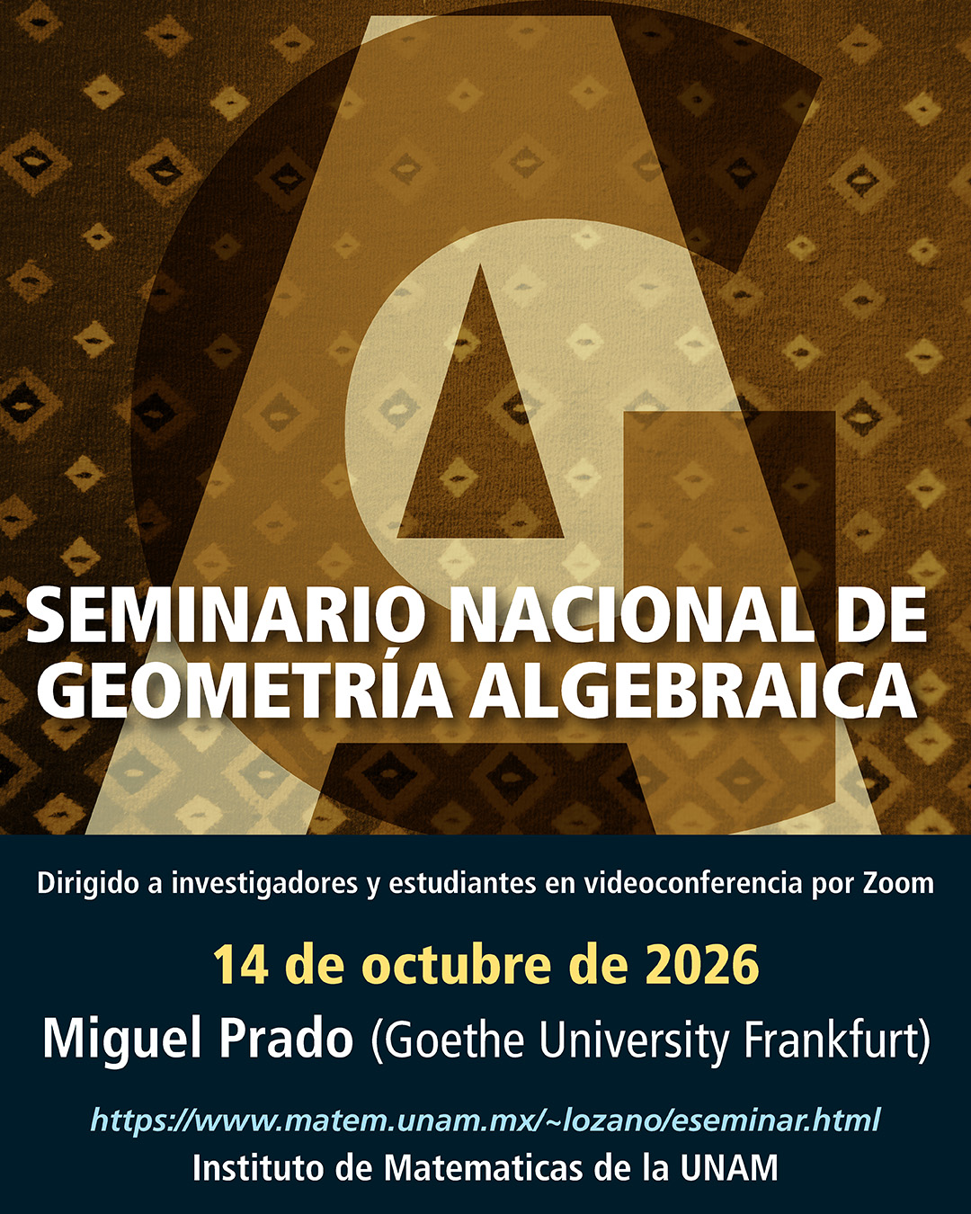 Seminario Nacional de Geometría Algebraica en línea