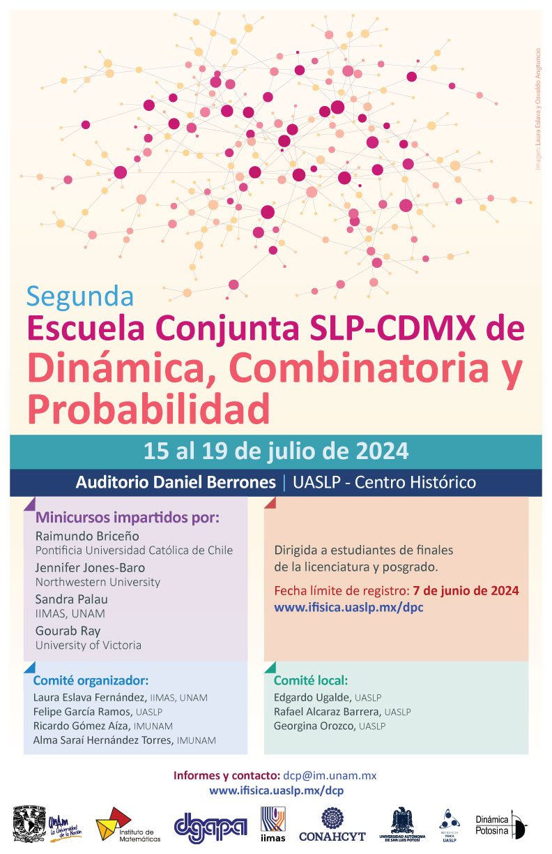 Segunda Escuela Conjunta SLP-CDMX de Dinámica, Combinatoria y Probabilidad