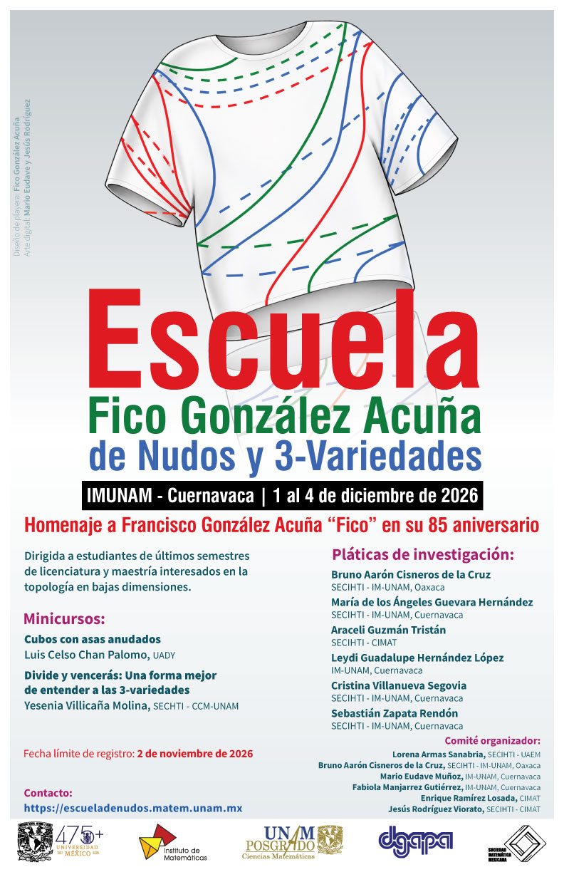Escuela Fico González Acuña de Nudos y 3-Variedades (EN3V 2026)
