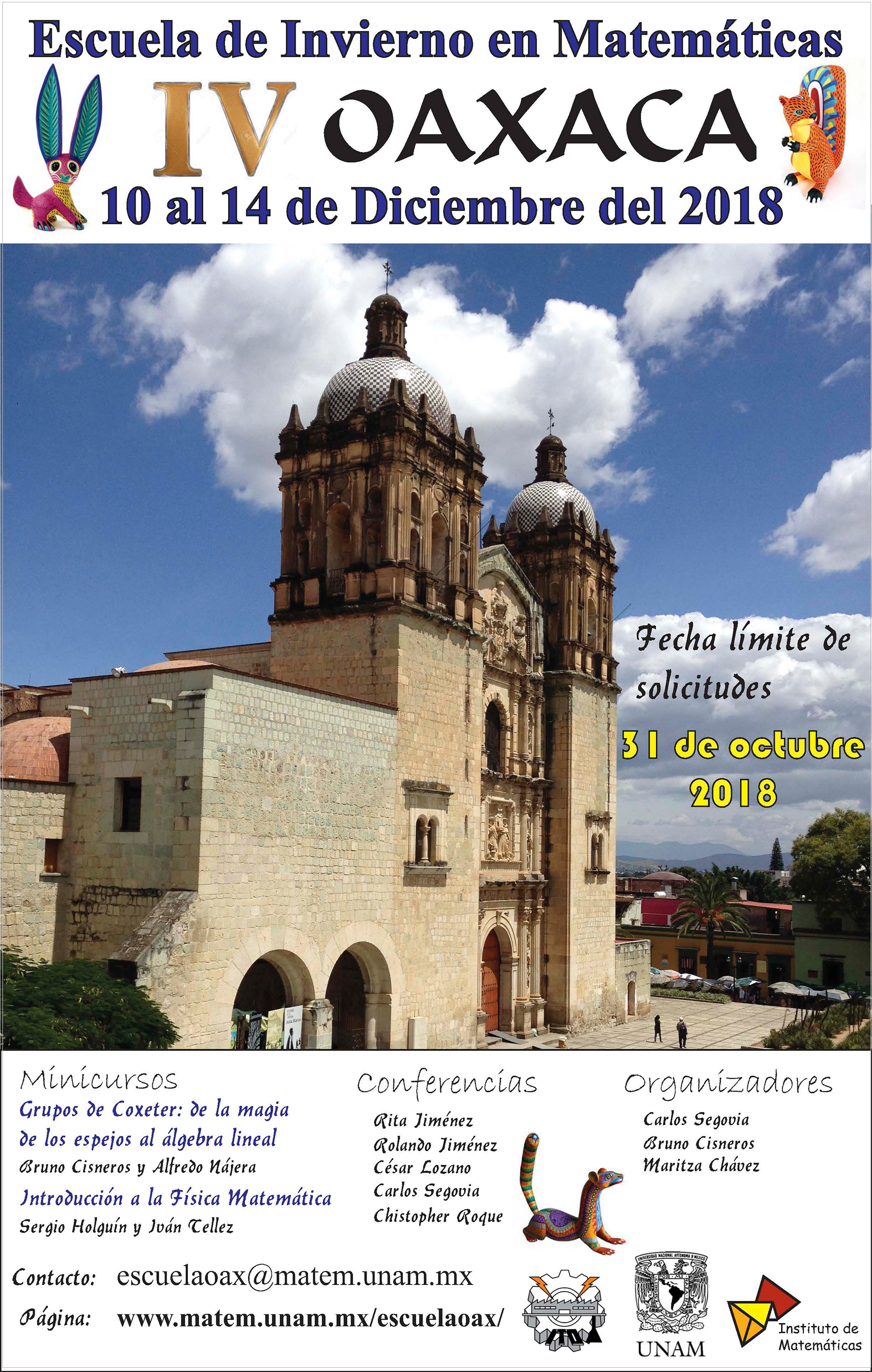 4ta. Escuela de Invierno de Matemáticas en Oaxaca