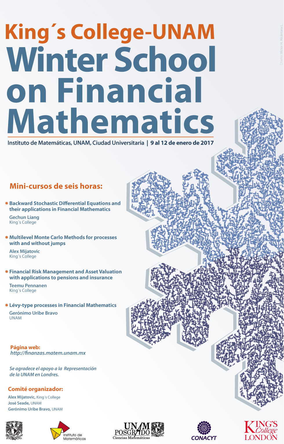 King’s College-UNAM Winter school on financial mathematics