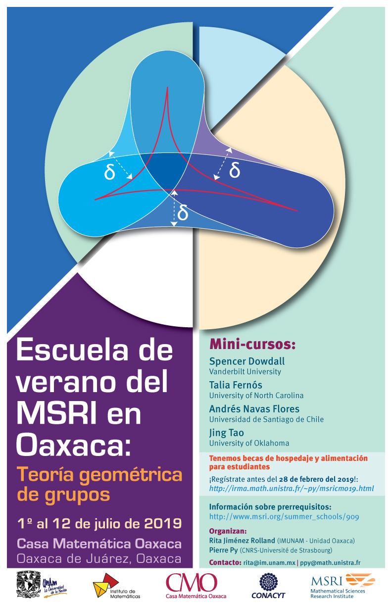 Escuela de verano MSRI-CMO: Teoría geométrica de grupos