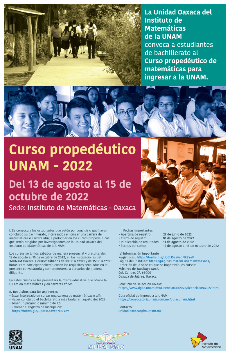 Curso propedéutico UNAM - 2022