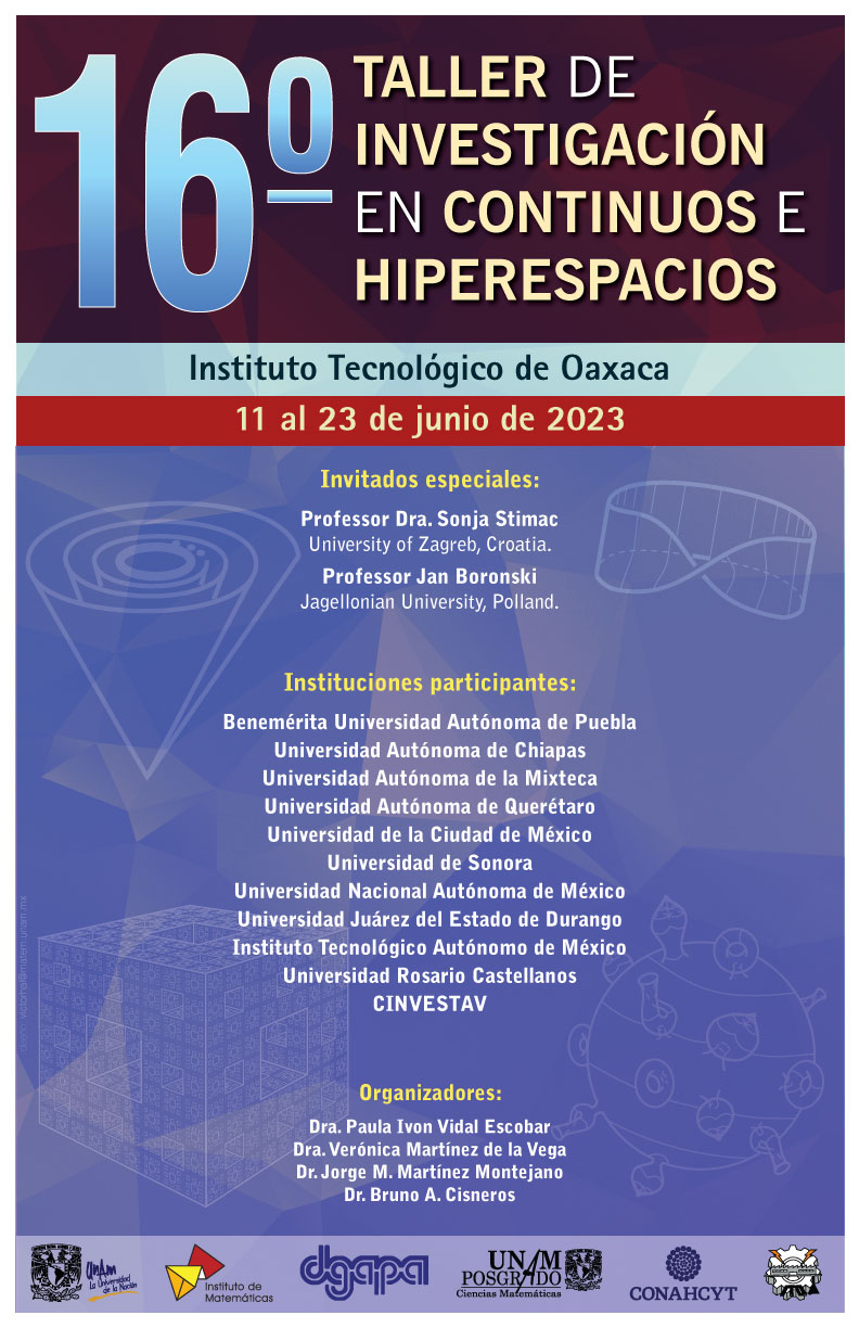 16vo Taller de Investigación en Continuos e Hiperespacios