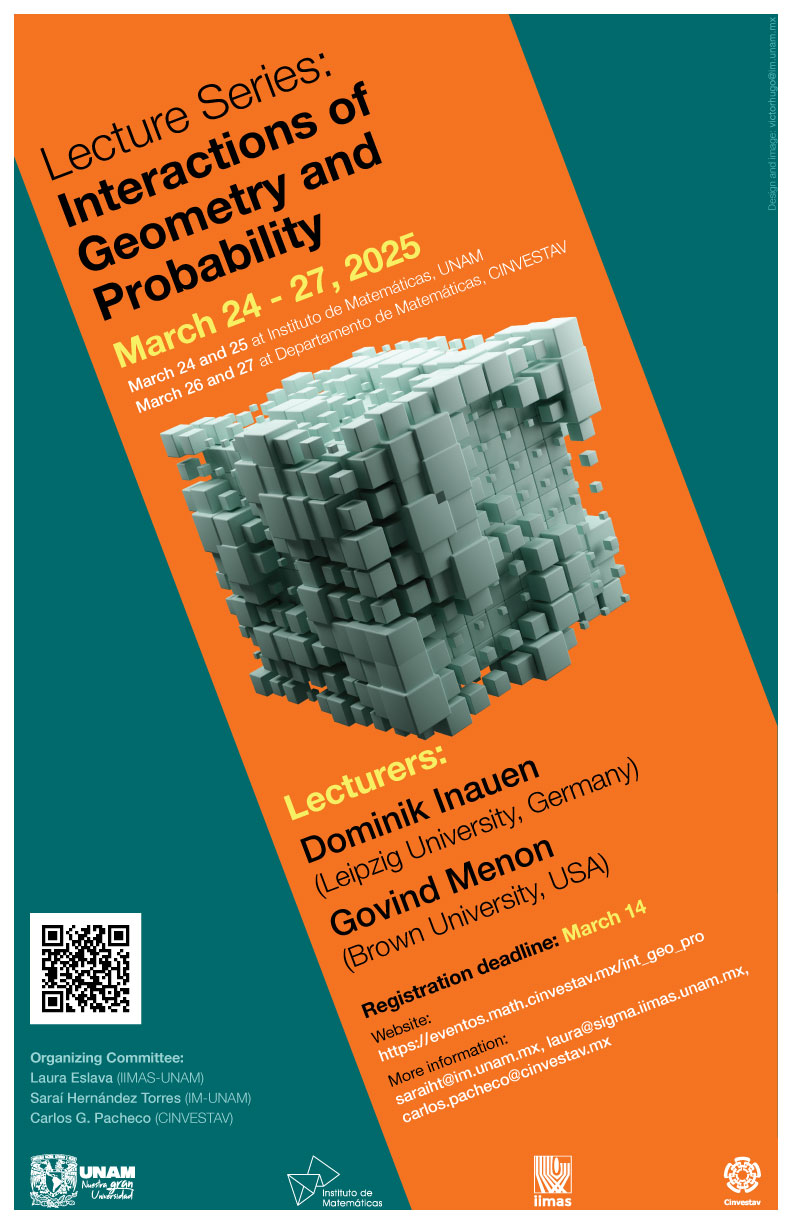 Minicurso - Lecture series: Interactions of Geometry and Probability