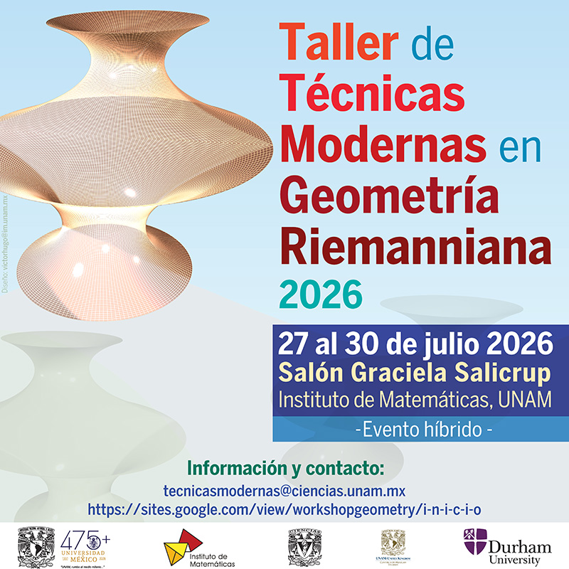 Taller de Técnicas Modernas en Geometría Riemanniana 2026