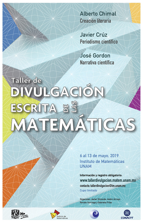 Cartel Taller de divulgación escrita de las matemáticas